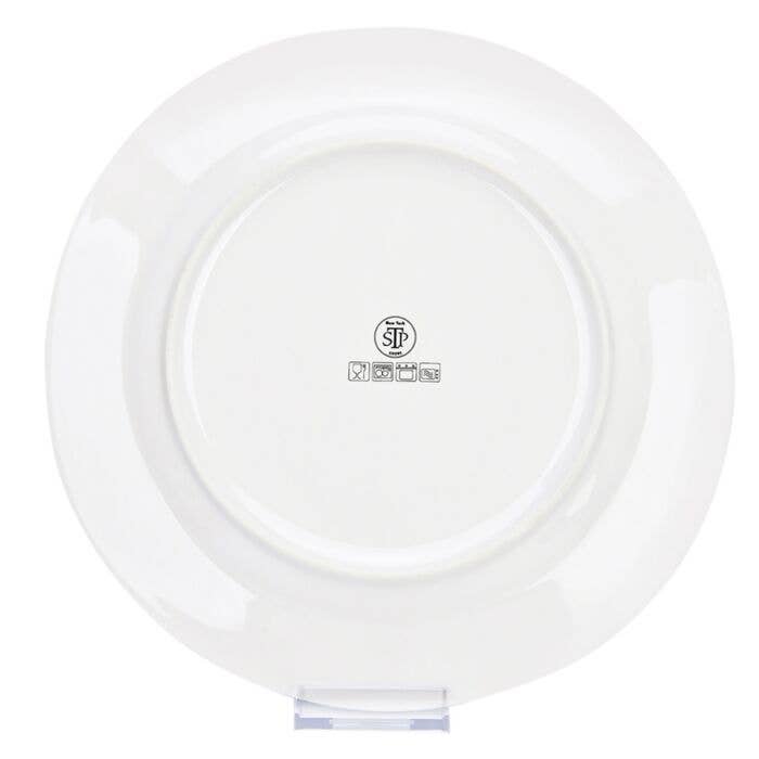 Vintage Indigo Porcelain Dessert Plate Set of 4, 7.5"