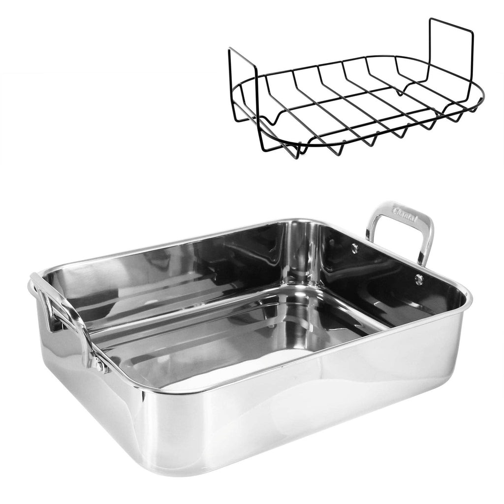 Stainless Steel Roaster with Nonstick Rack