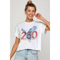 250 ANNIVERSARY GRAPHIC CROP TOP