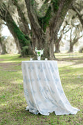 Damask Hand Block Print Tablecloth