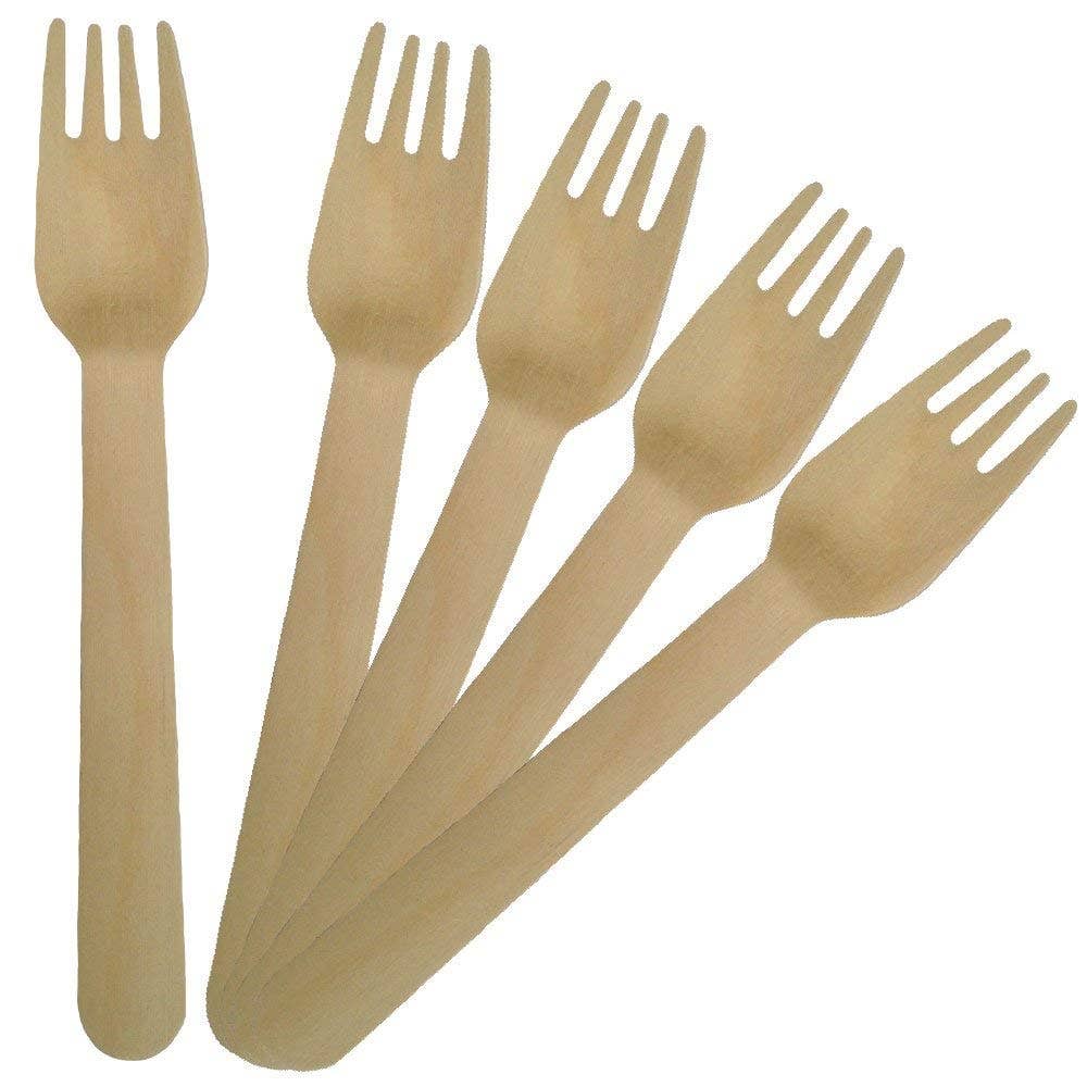 Birchwood Disposable Cutlery - Pack of 100