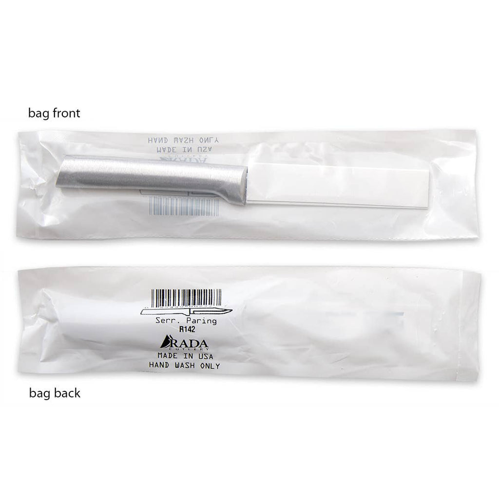 Silver Serrated Regular Paring Knife