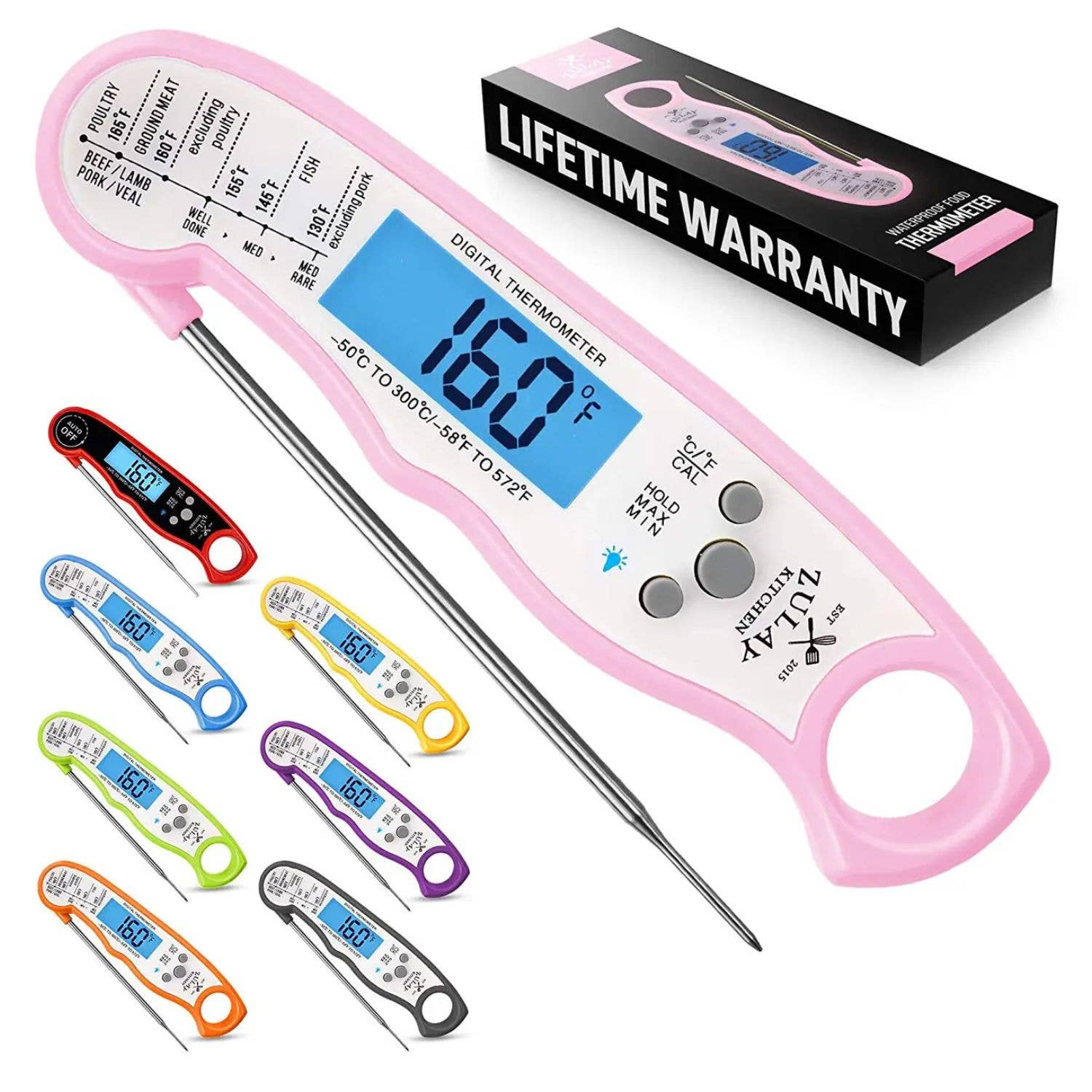 Instant Read Digital Meat Thermometer with Probe