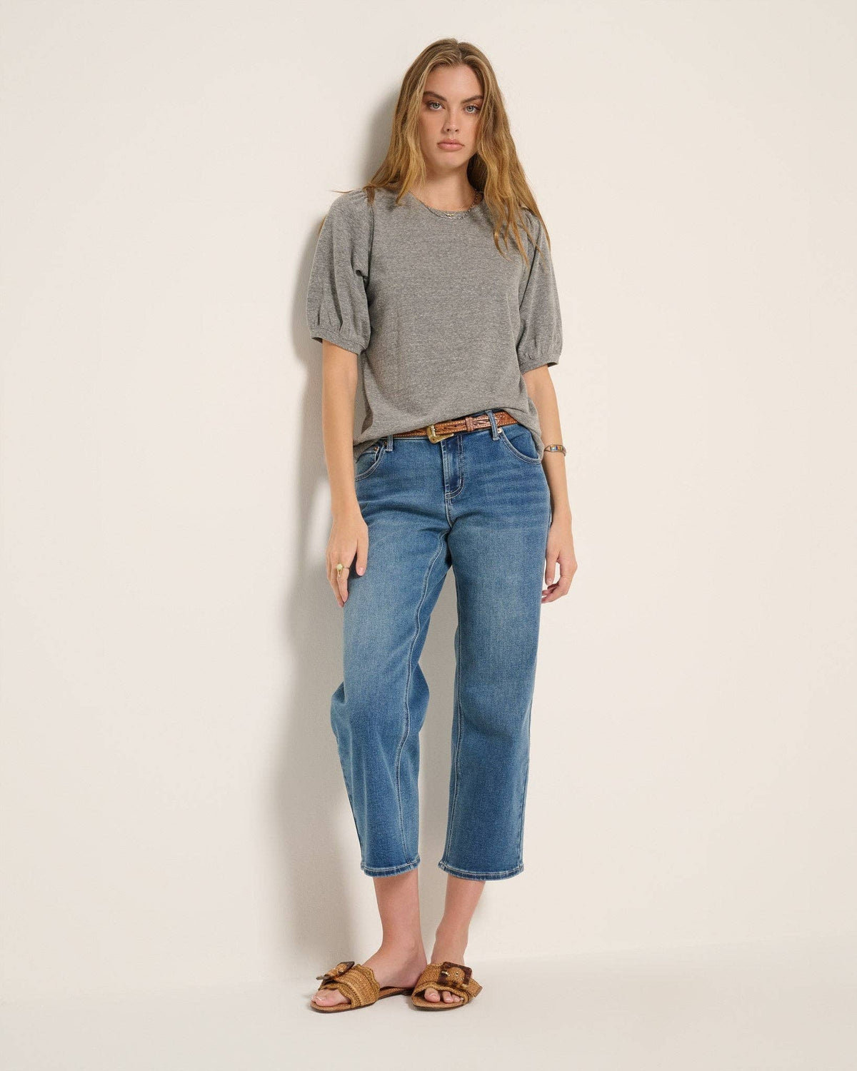 Meadow Shirred Sleeve Tee