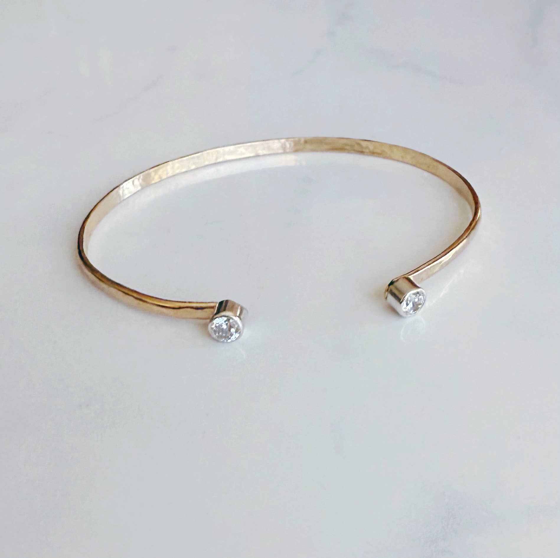 Swarovski hammered cuff