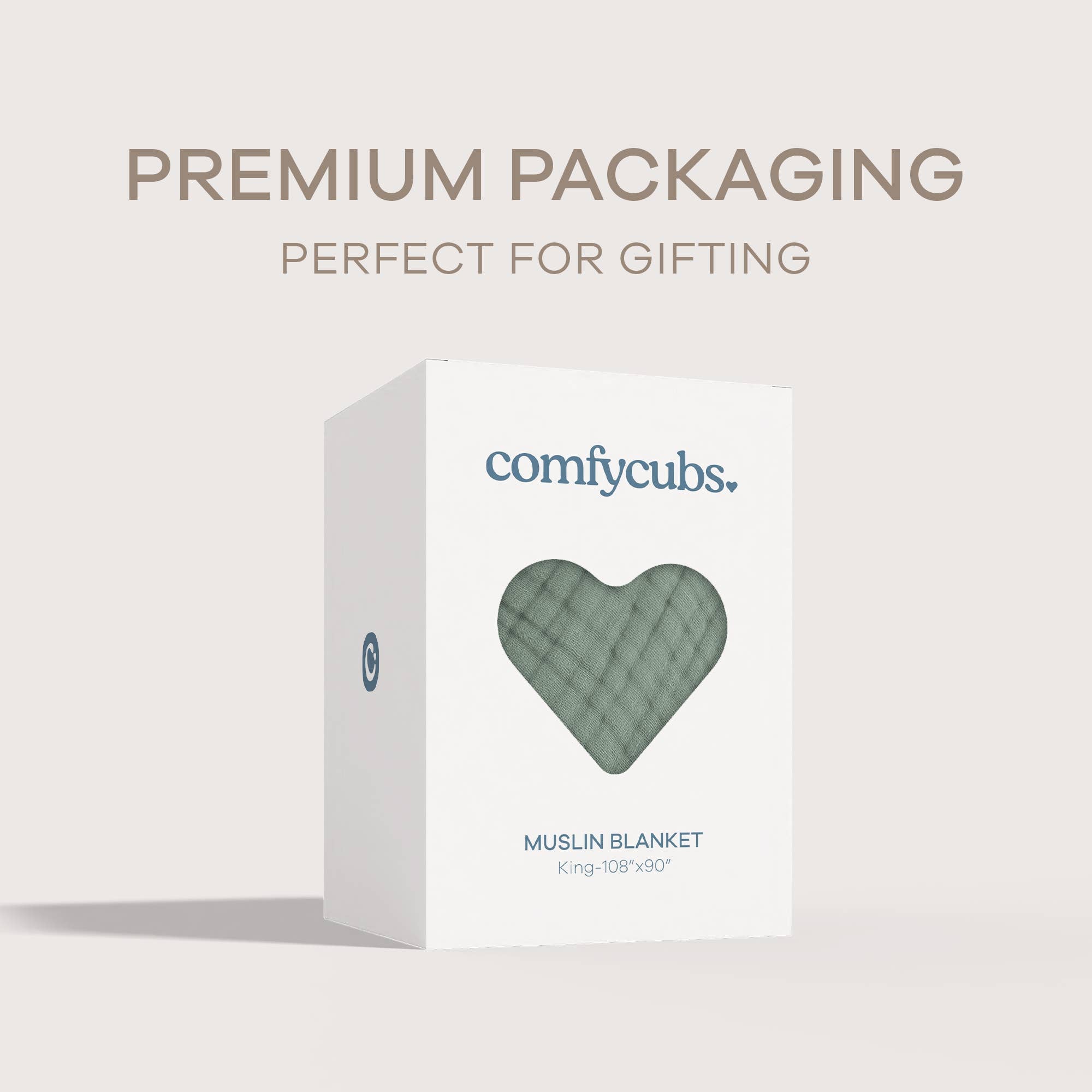 Adult Muslin Cotton Blankets by Comfy Cubs