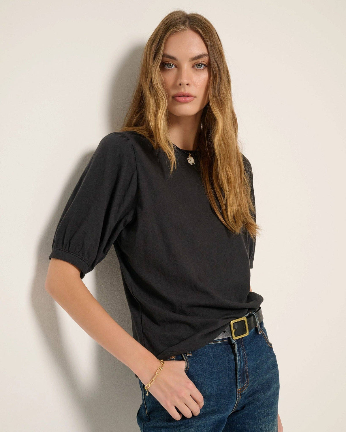 Meadow Shirred Sleeve Tee