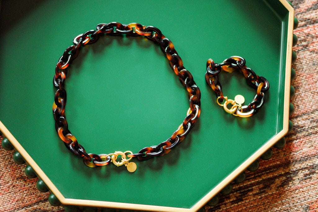 Tortoise Link Necklace