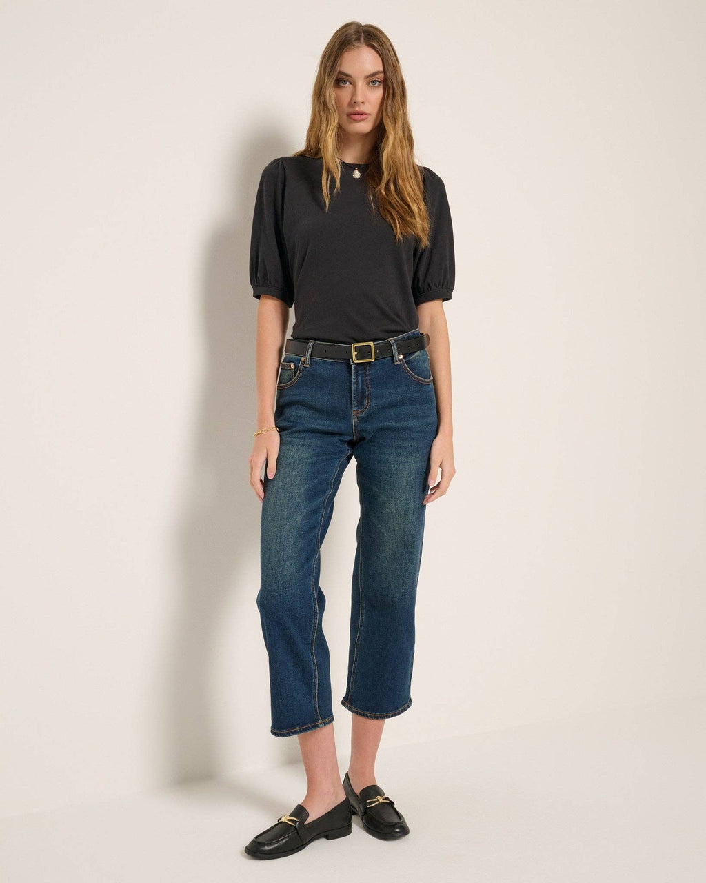 Meadow Shirred Sleeve Tee