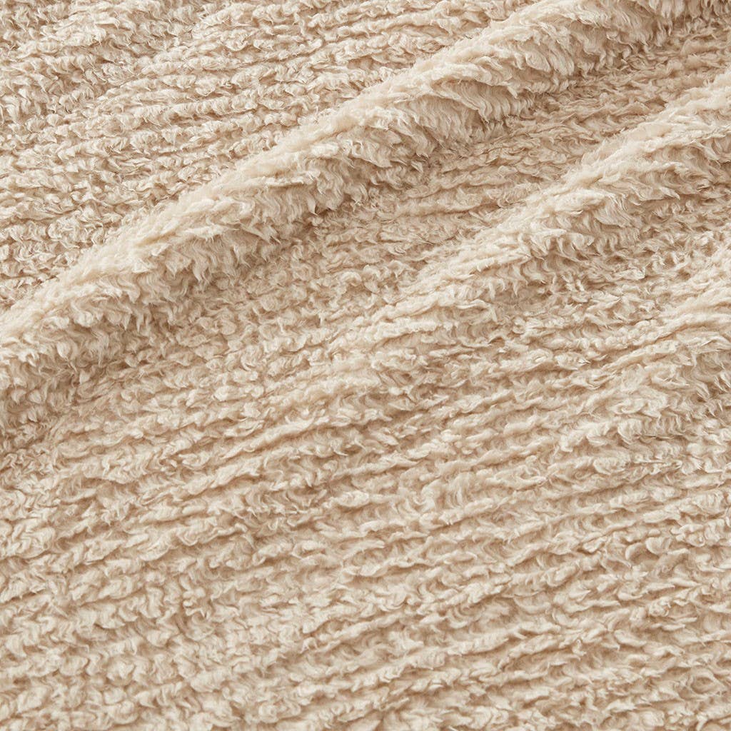 Berber Sherpa Bedding Blanket, Tan