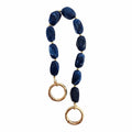 Marbled Acrylic Chain Strap - Azure