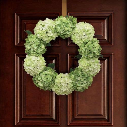 2PC 24" Magenta Green Hydrangea Wreath