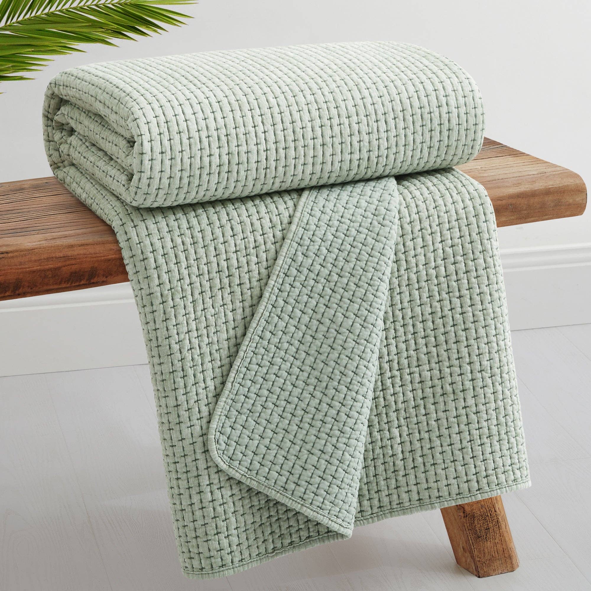 Pick-Stitch Artisan Quilted Throw