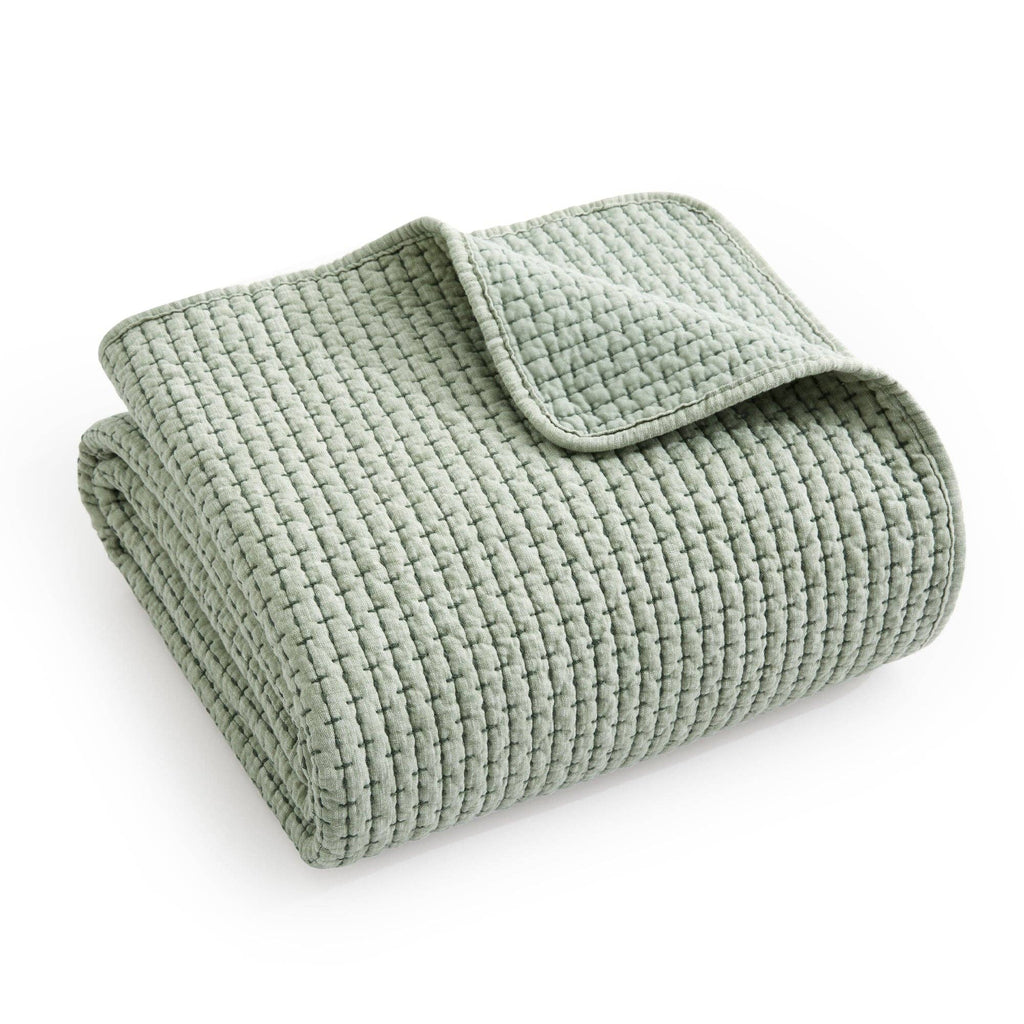 Pick-Stitch Artisan Quilted Throw