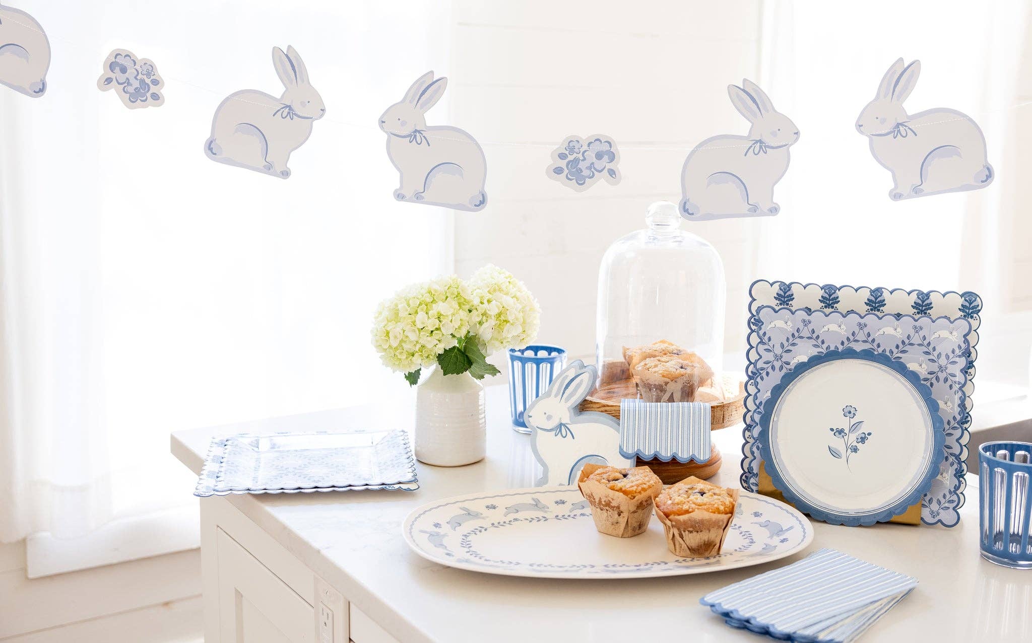 BLU1202 - Blue Bunny Banner