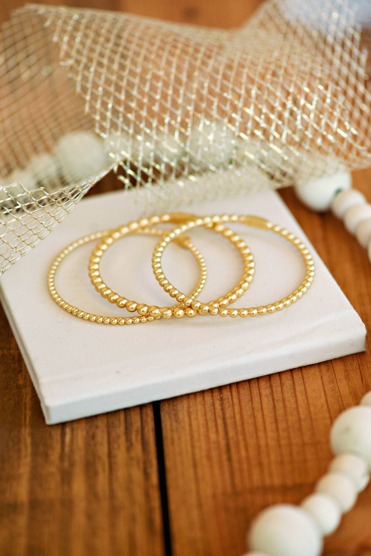 3mm Beaded Bangle