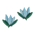 Sky Blue Blossom Studs