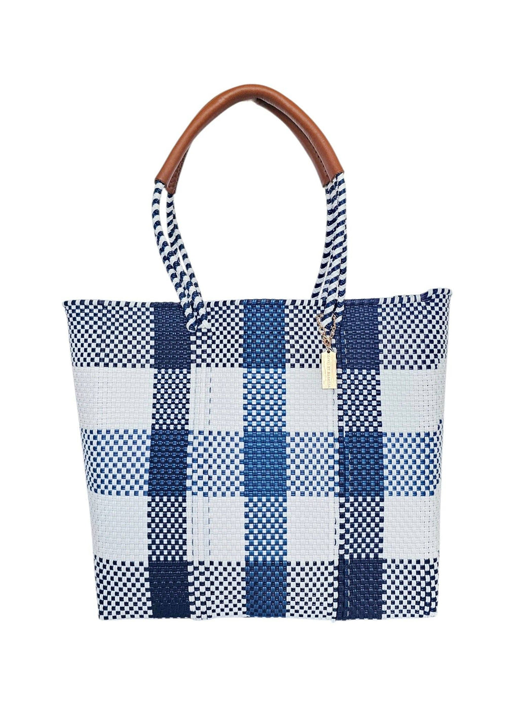 The Isla Market Tote - Sea Blue
