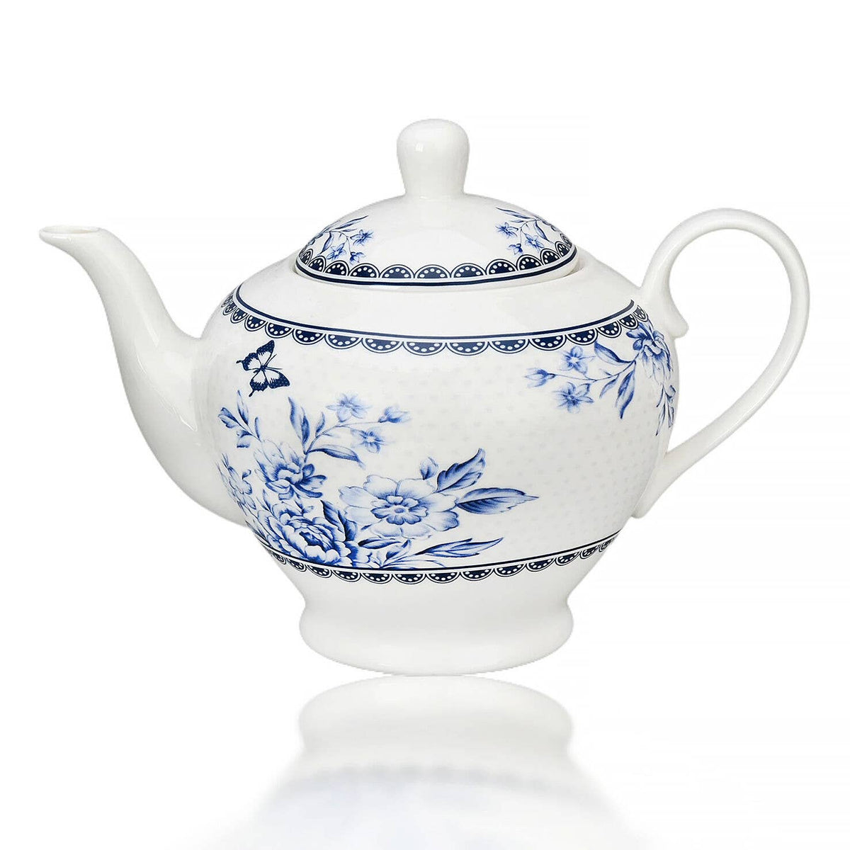 Vintage Indigo Porcelain Teapot 40.6 fl oz (1200 ml)