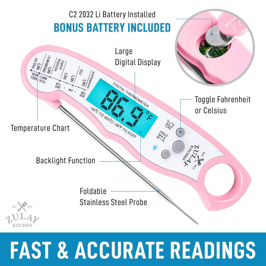 Instant Read Digital Meat Thermometer with Probe