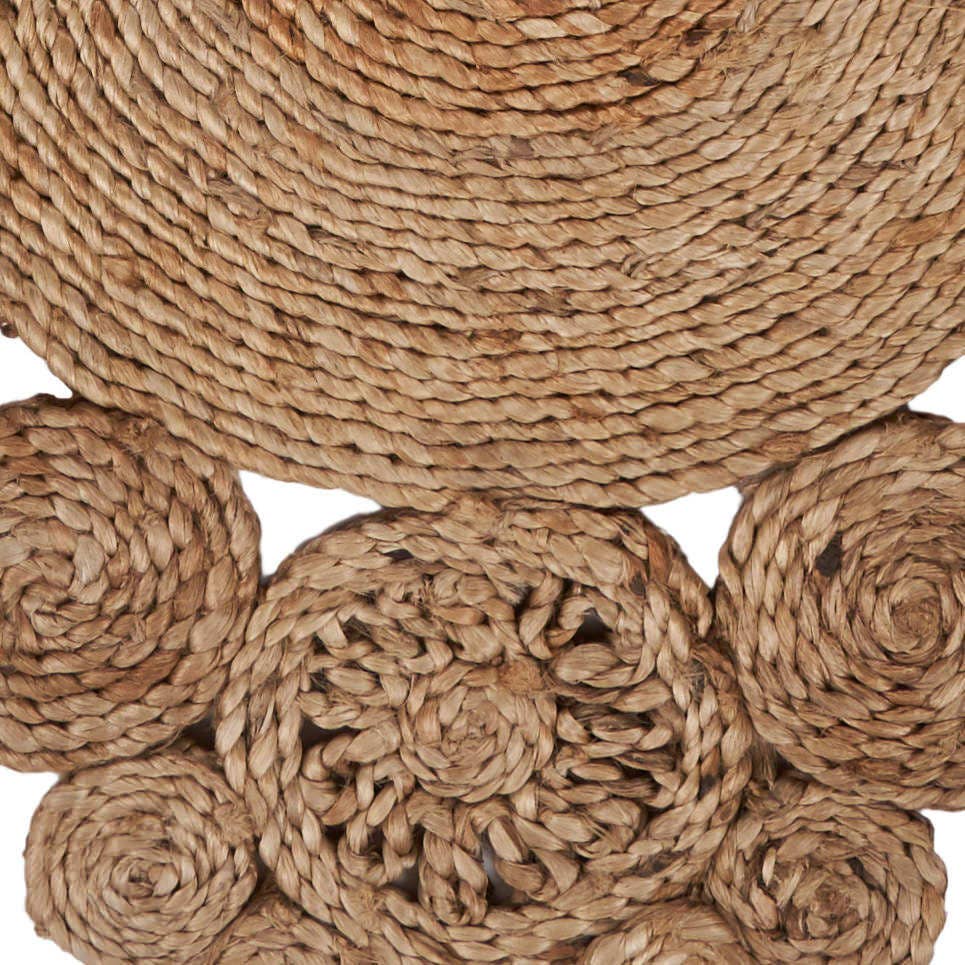Connected Jute Circles Table Runner