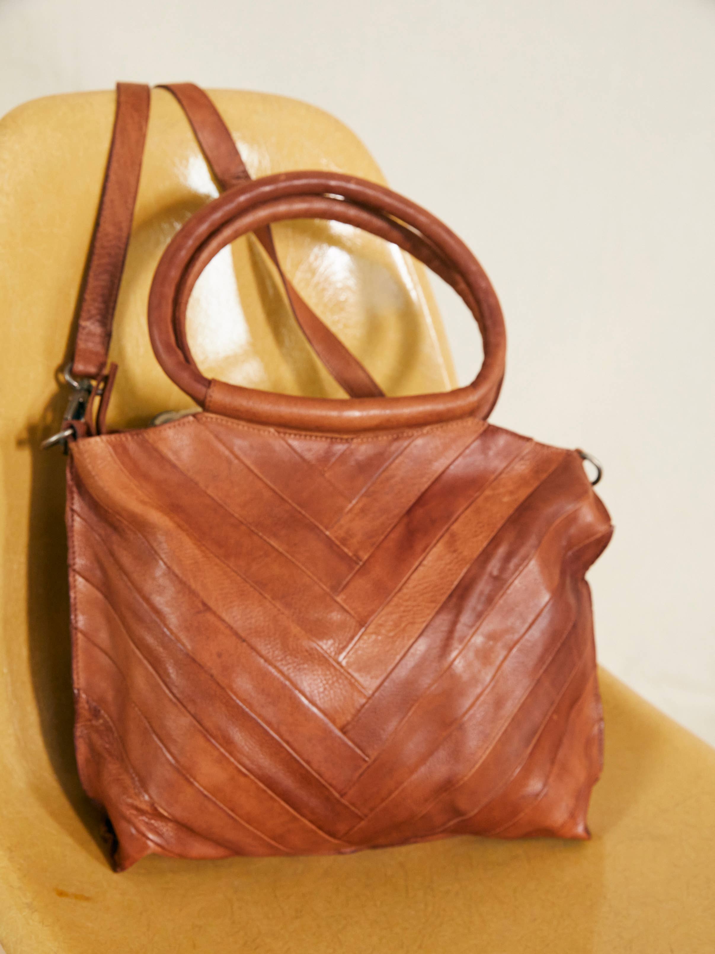 Dalton Handcrafted Leather Tote Bag - Select Colors on Sale!