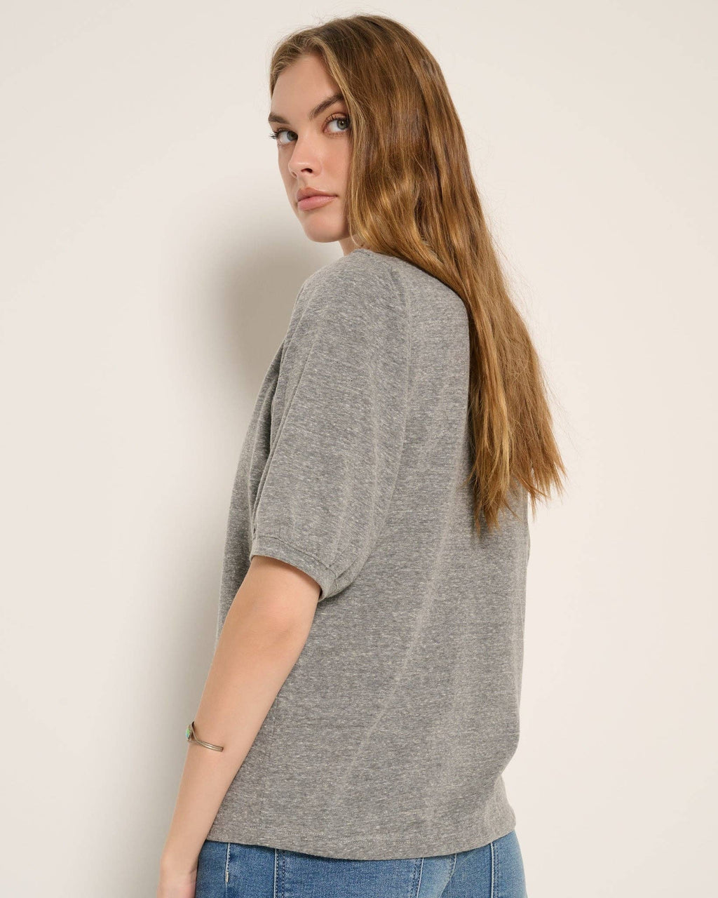 Meadow Shirred Sleeve Tee