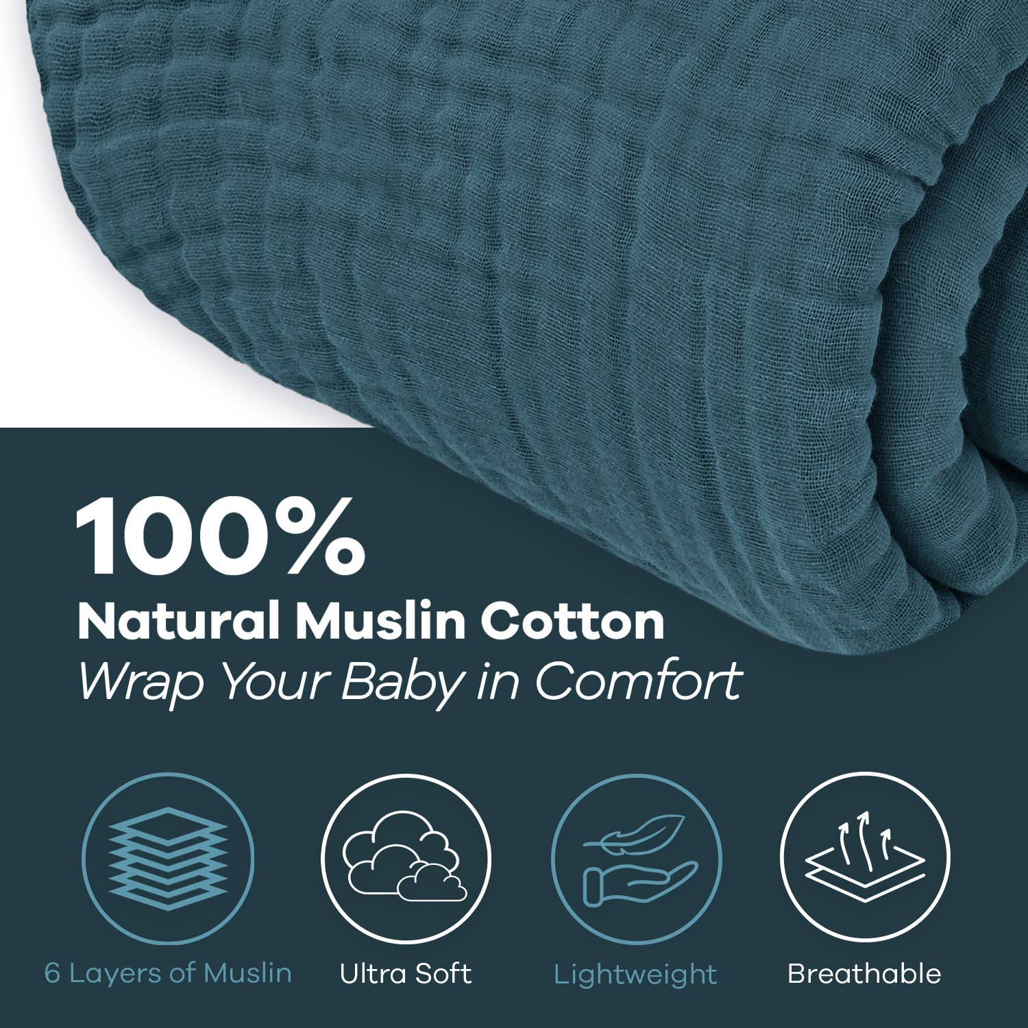 Adult Muslin Cotton Blankets by Comfy Cubs