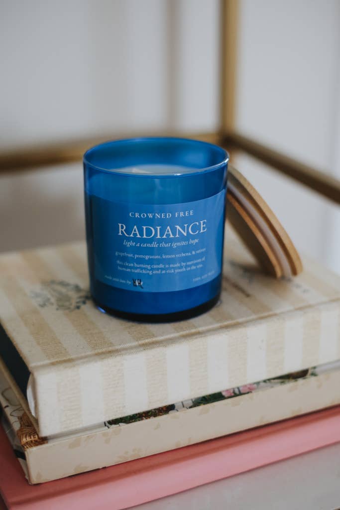 Radiance Candle - Blue - Made by Survivors