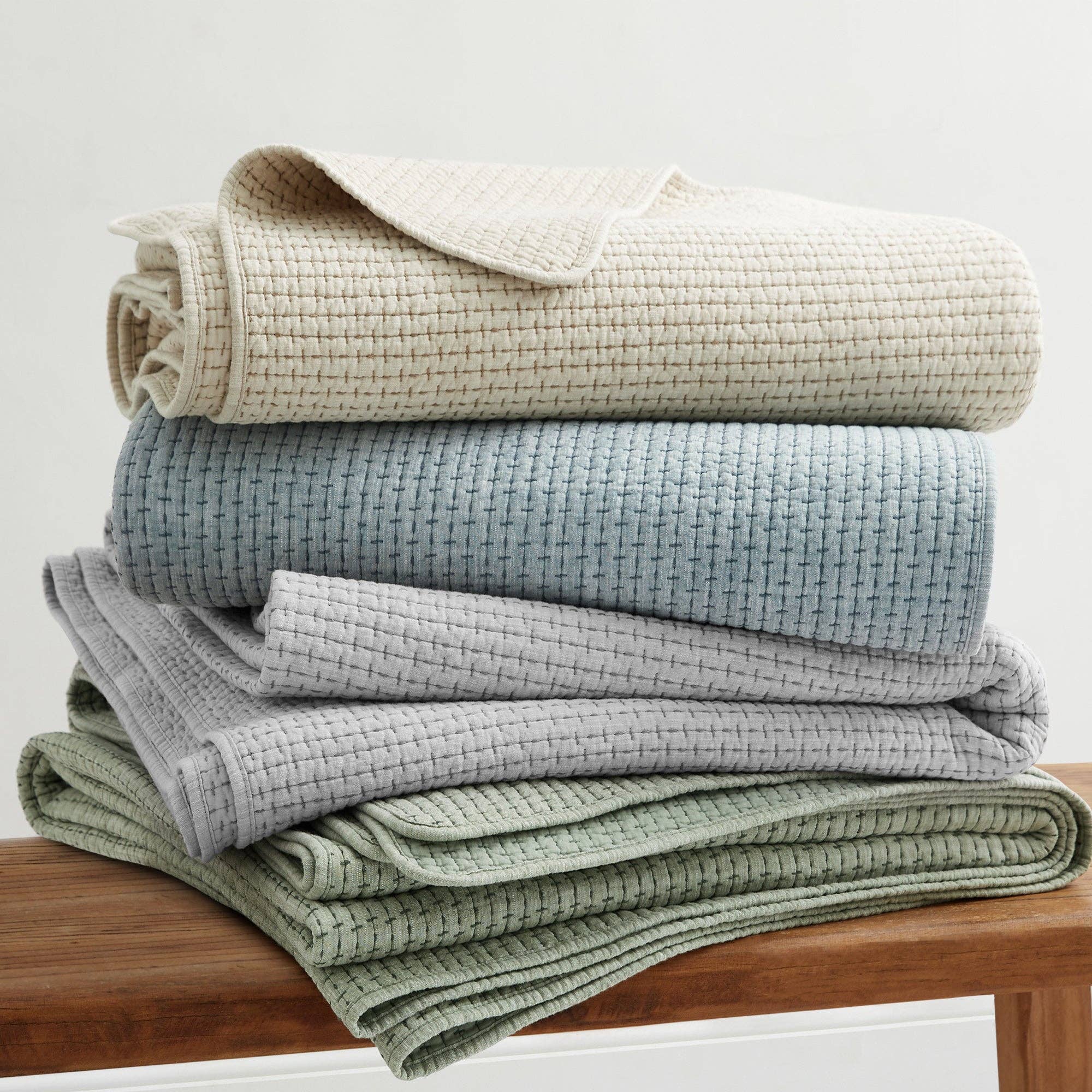 Pick-Stitch Artisan Quilted Throw
