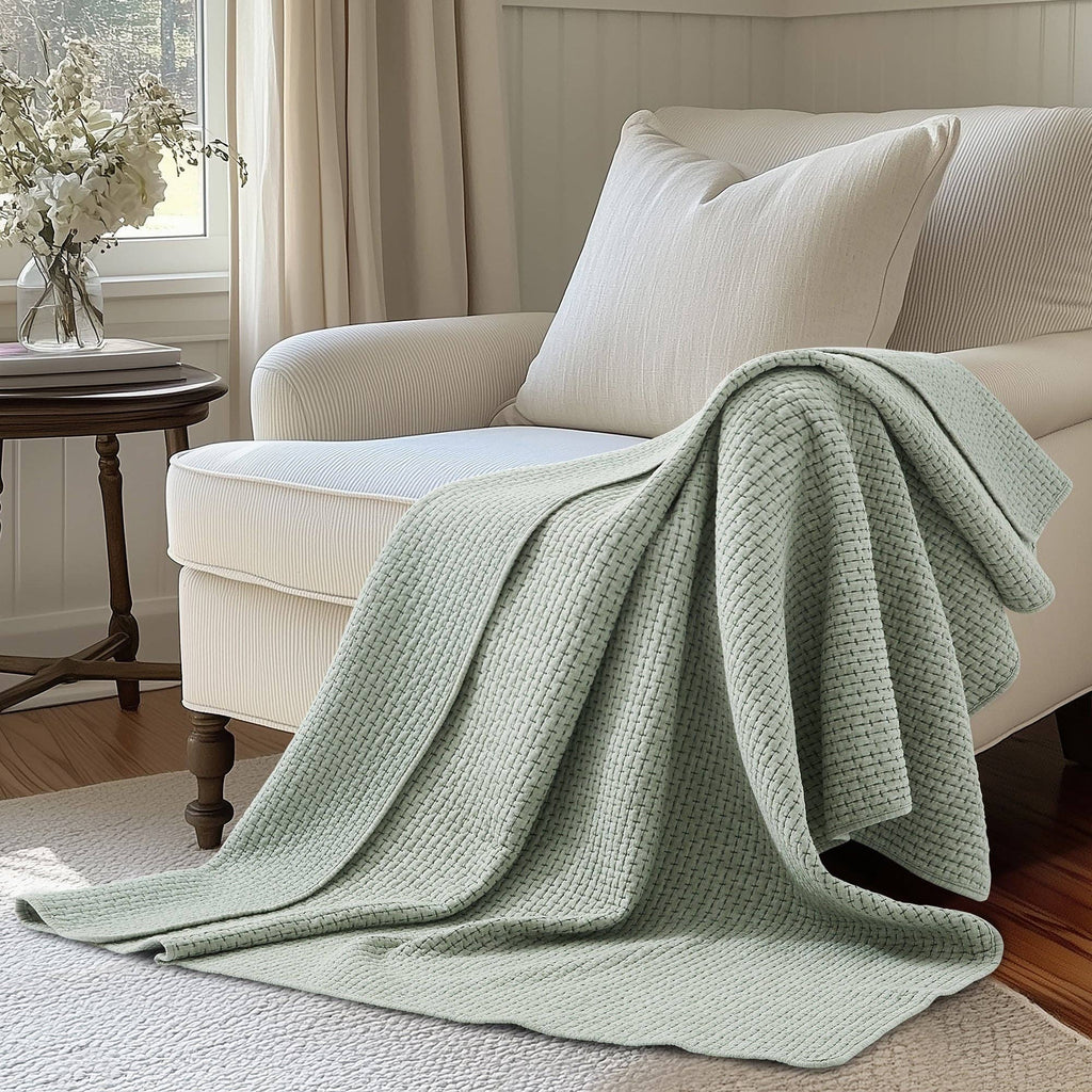 Pick-Stitch Artisan Quilted Throw
