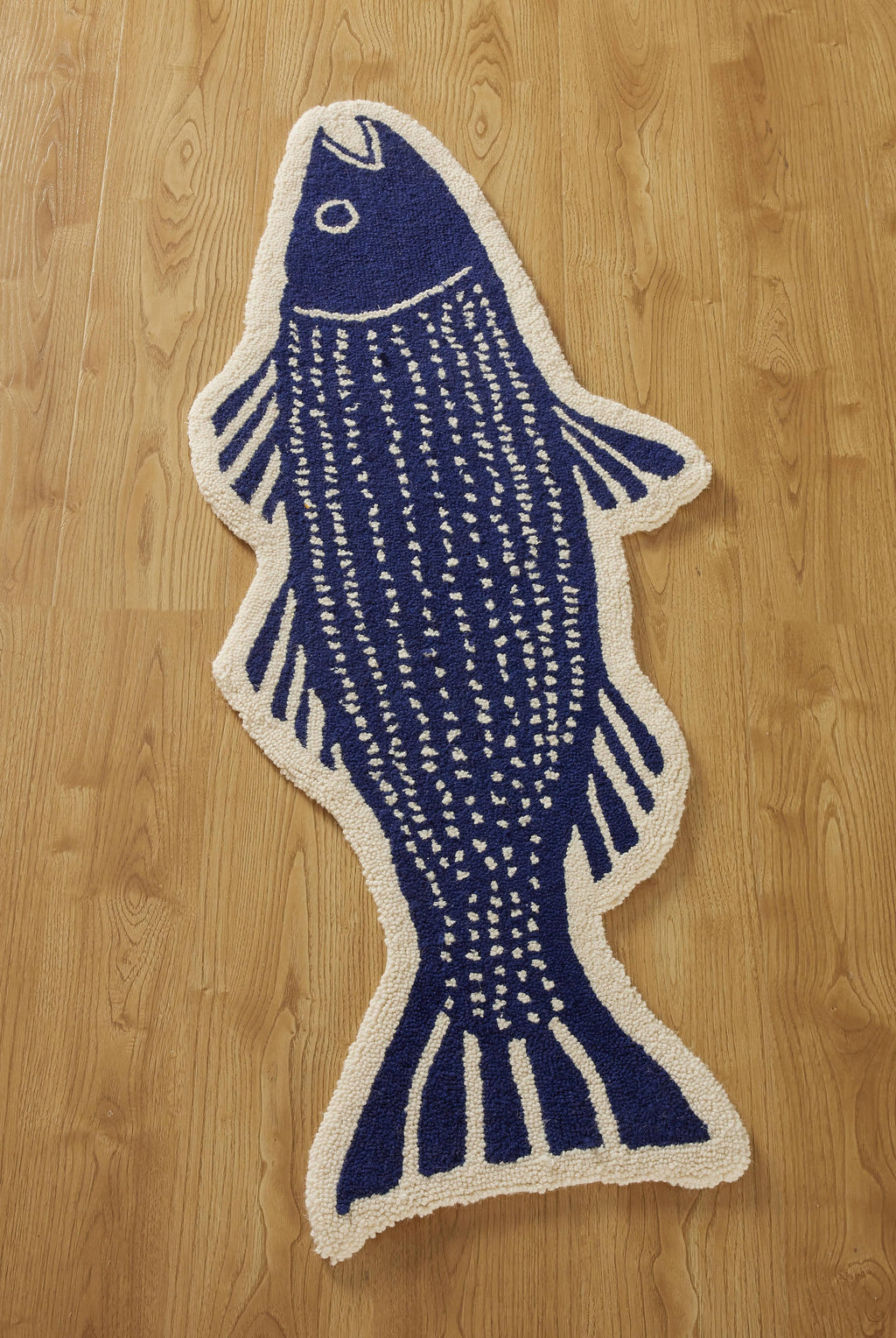Striper Shaped Hook Rug - Kate Nelligan