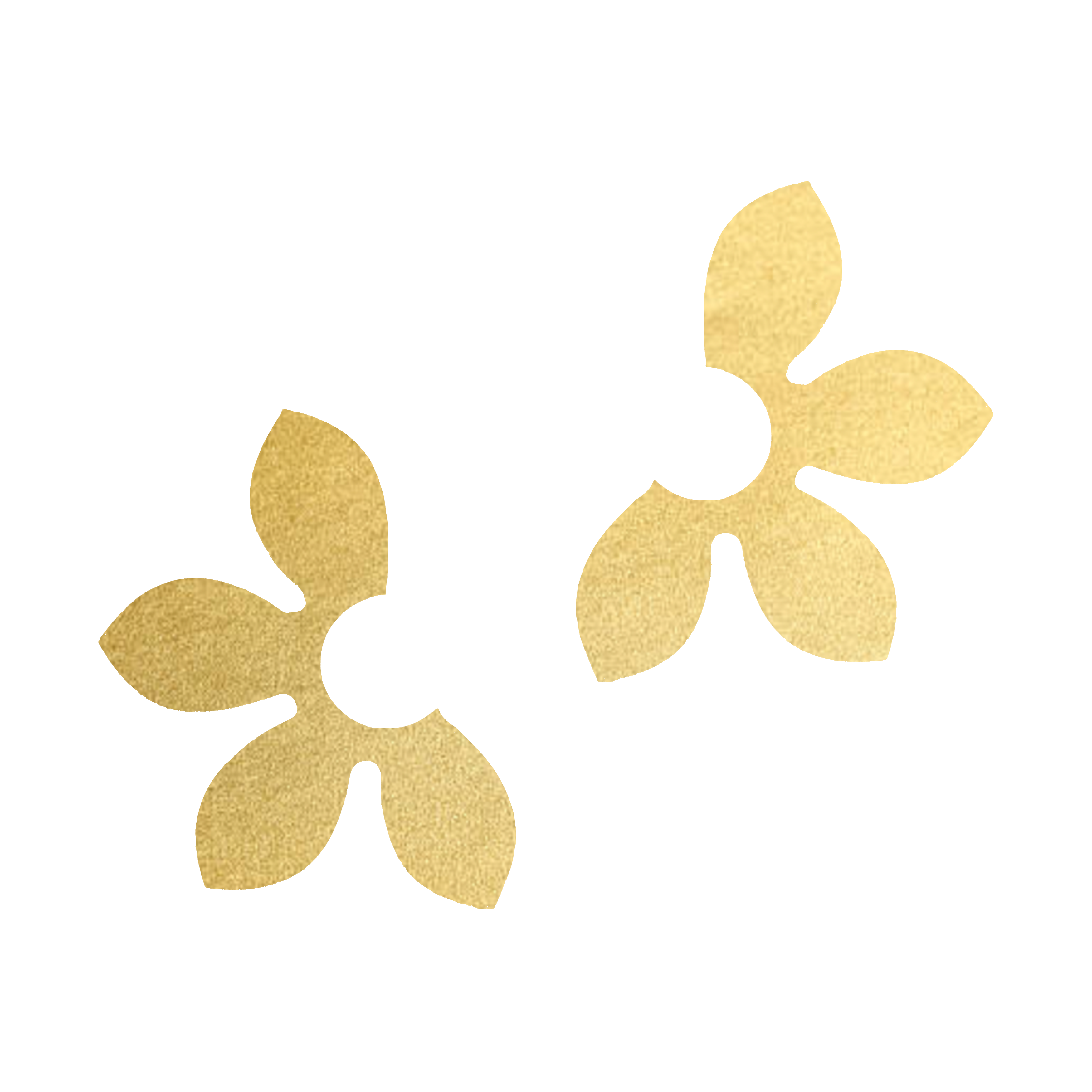 Gold Petal Earrings
