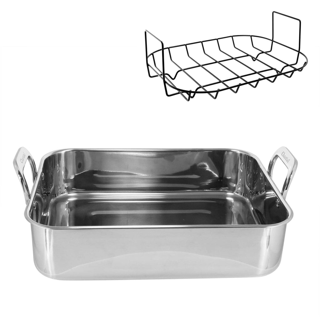 Stainless Steel Roaster with Nonstick Rack