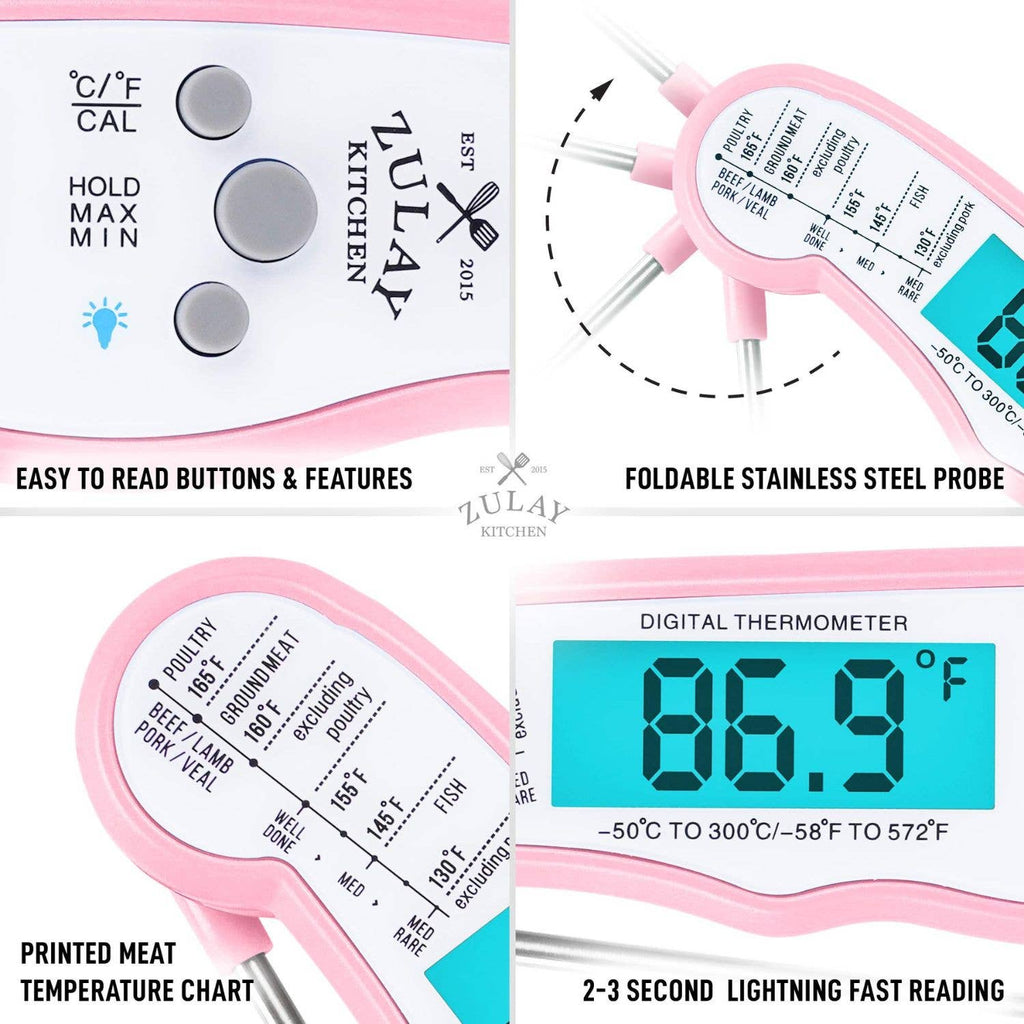 Instant Read Digital Meat Thermometer with Probe