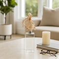 Sculpture - Ivory Shell on Clear Crystal Base, 8 in.