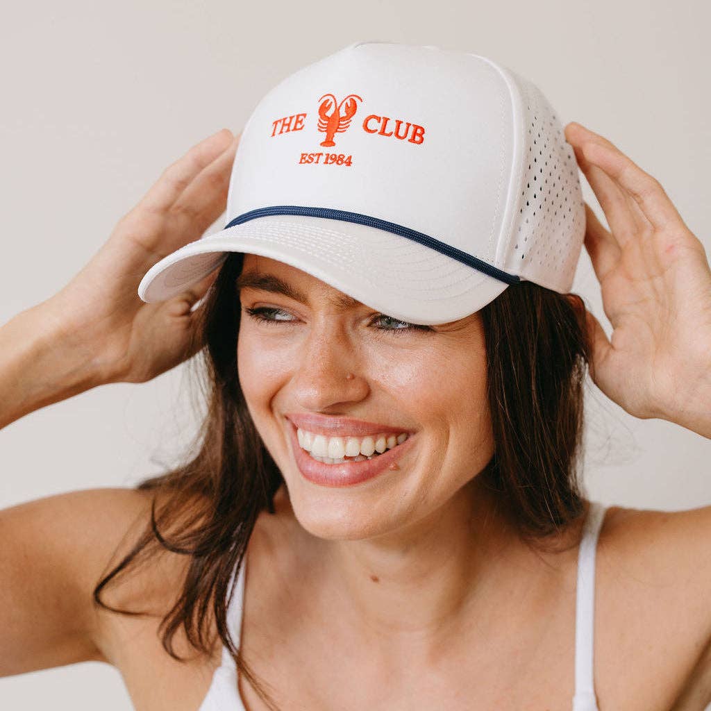 White Lobster Club Golf Hat