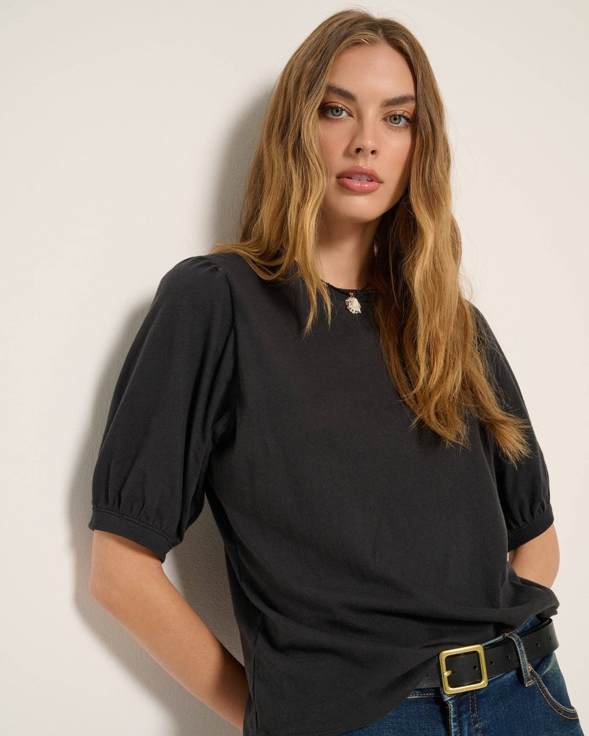 Meadow Shirred Sleeve Tee