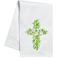 Floral Cross Kitchen Towel
