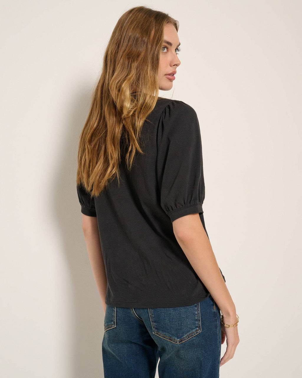 Meadow Shirred Sleeve Tee