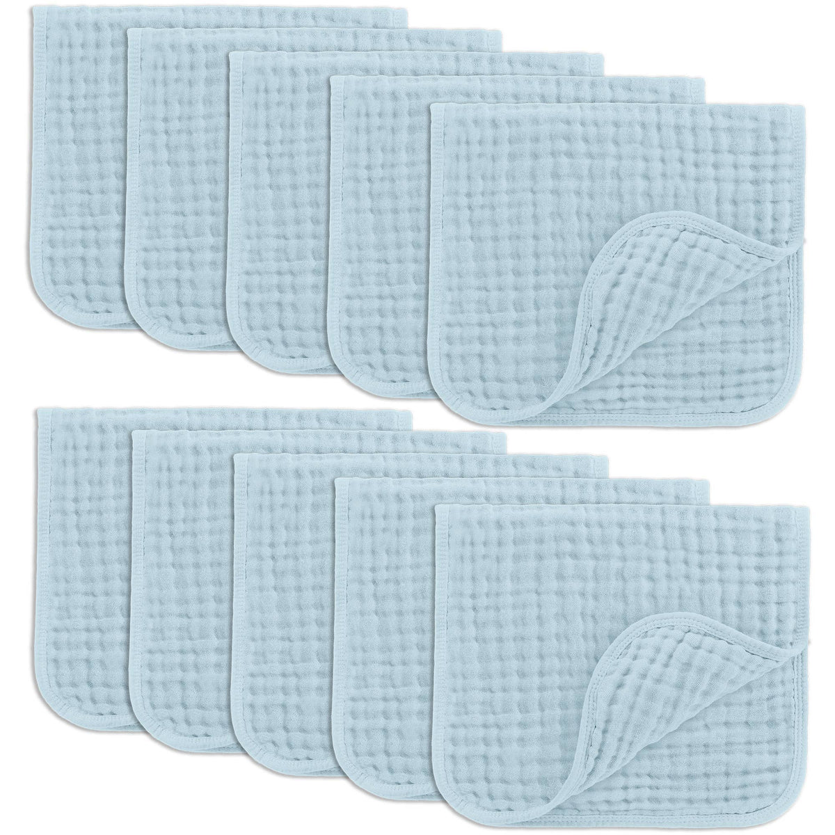 Baby Burp Cloths - 100% Muslin Cotton by Comfy Cubs