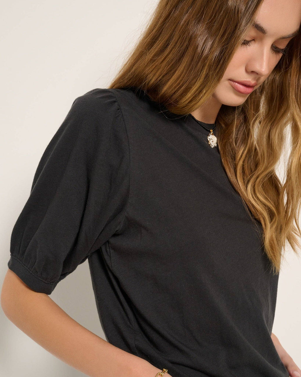 Meadow Shirred Sleeve Tee