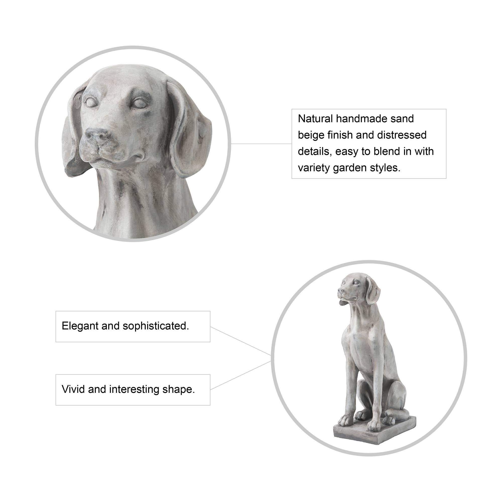 Set of 2 28.25 in H MGO Labrador Retriever Dog Statue