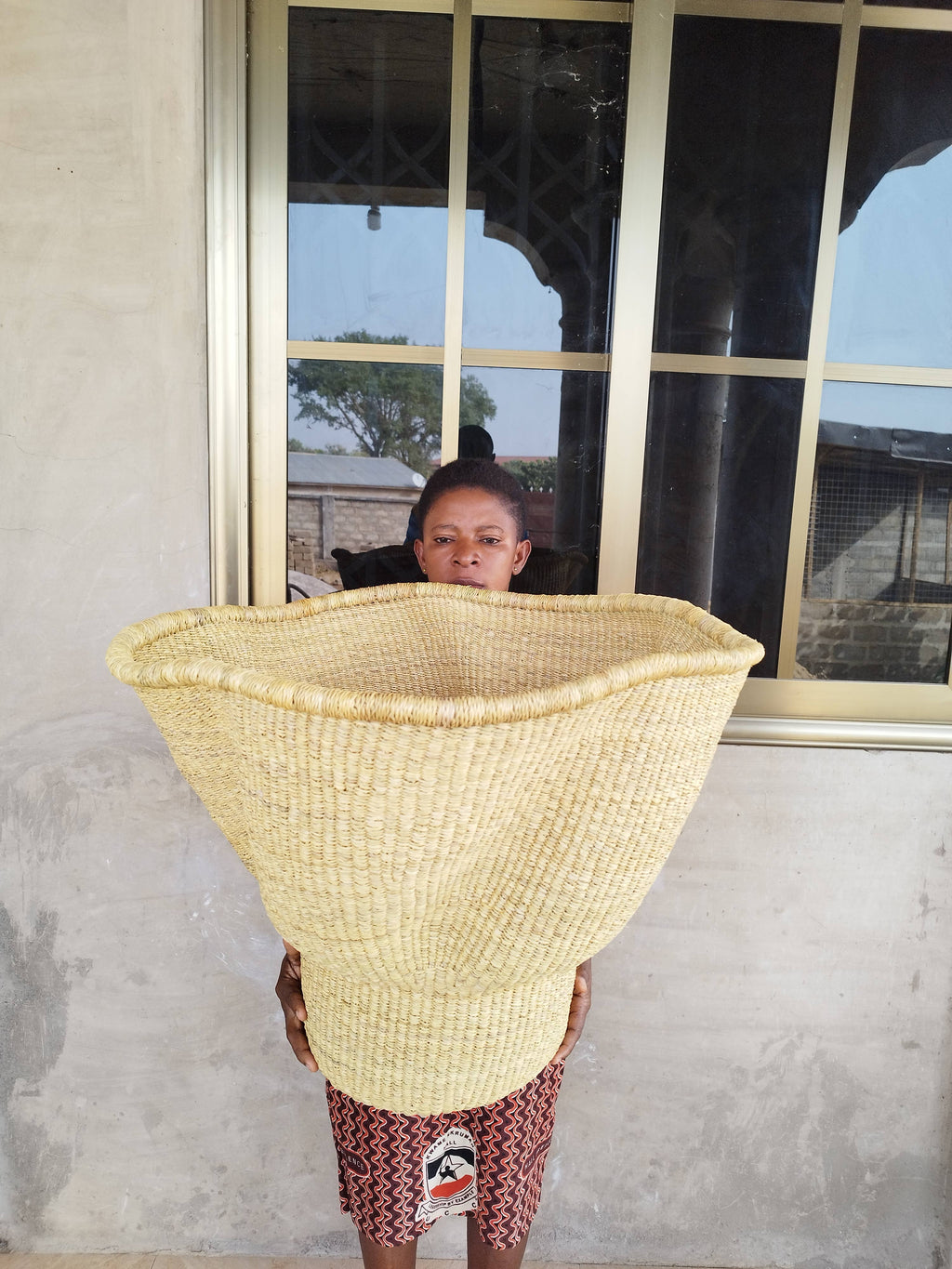 Plant Pot Cover, African Plant Basket, Large Woven Basket