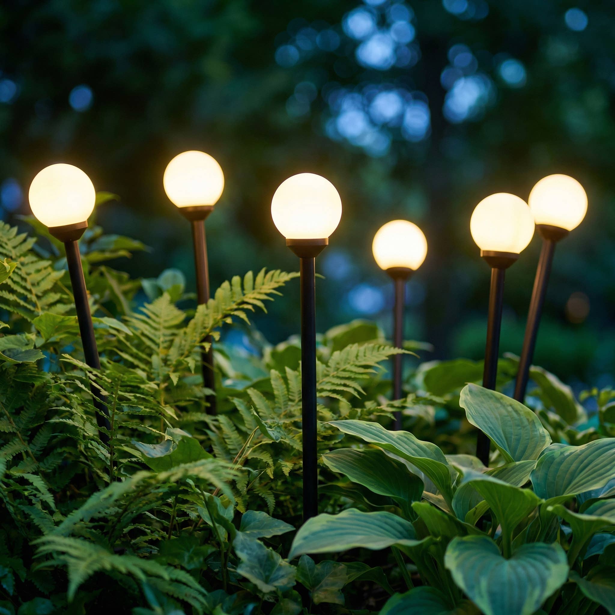Luma Solar Swaying Garden Lights, Set of 3