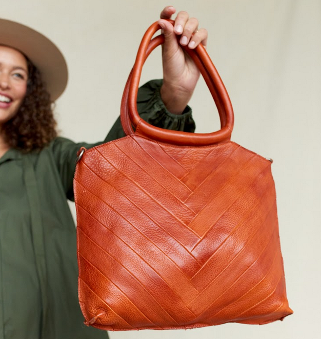 Dalton Handcrafted Leather Tote Bag - Select Colors on Sale!