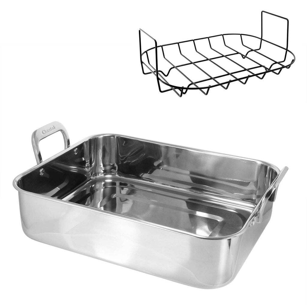 Stainless Steel Roaster with Nonstick Rack