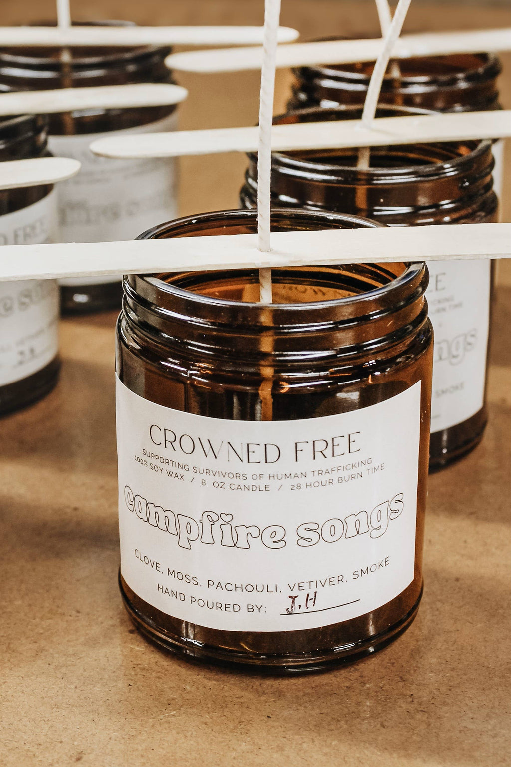 Walk With Me Candle, 10 oz Black - Made By Survivors