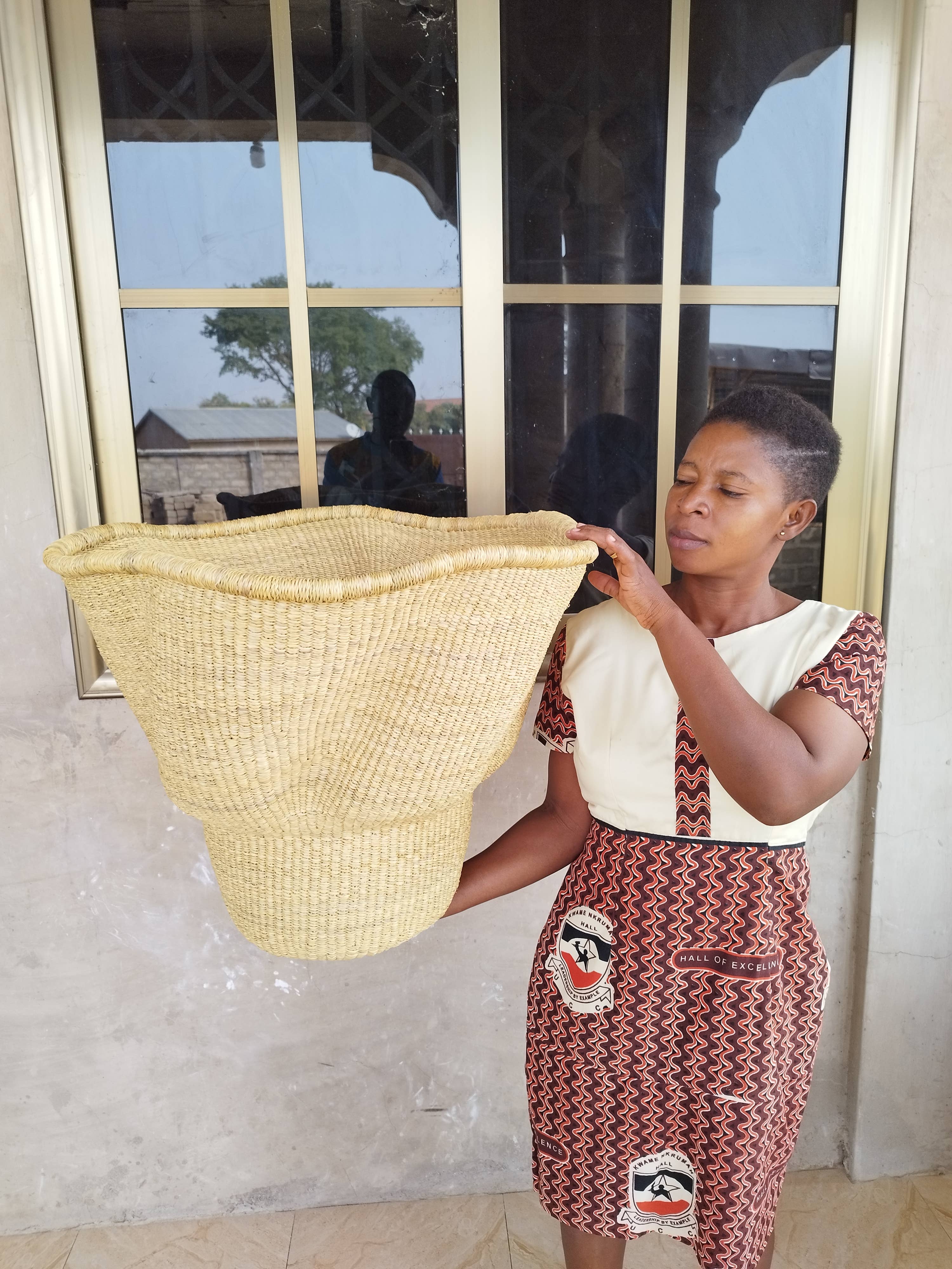 Plant Pot Cover, African Plant Basket, Large Woven Basket