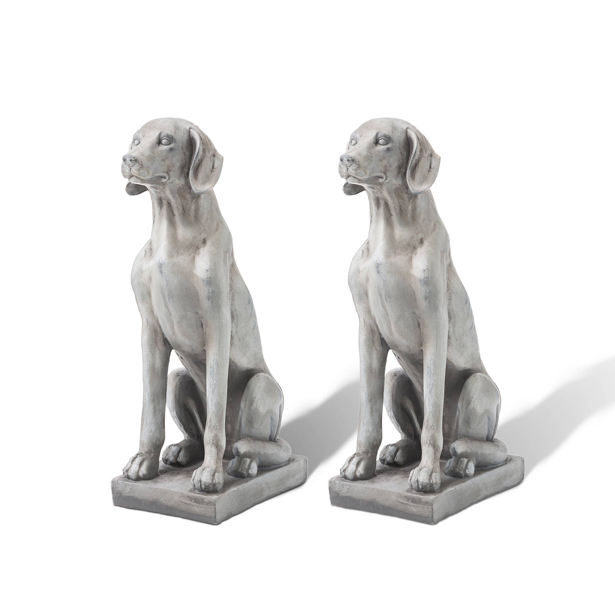 Set of 2 28.25 in H MGO Labrador Retriever Dog Statue